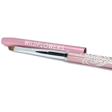 Load image into Gallery viewer, Brushes - Light Pink Angled One Stroke Brush with Lid