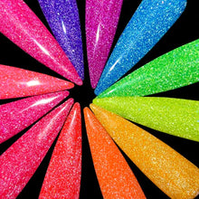 Load image into Gallery viewer, Gel Polish - Neon Flare Reflective - Candy Dipped