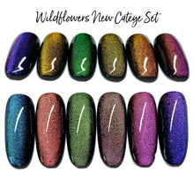 Load image into Gallery viewer, Gel Polish - Cateye Gels - Gold/Red