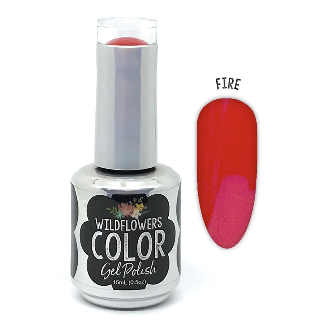 Gel Polish - Fire Neon Red