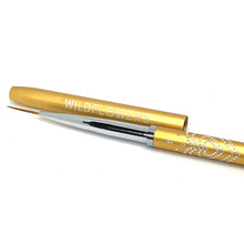 Load image into Gallery viewer, Brushes - Gold Medium &quot;Skinny&quot; Striper Brush With Lid
