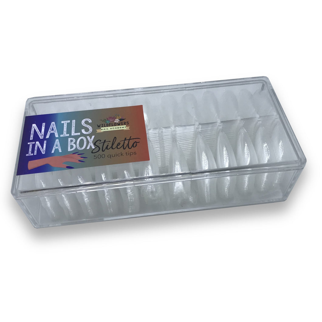 Nails in a box - Stiletto