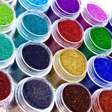 Load image into Gallery viewer, Glitter - Holo Micro Glitters - Silver Sifter Jar

